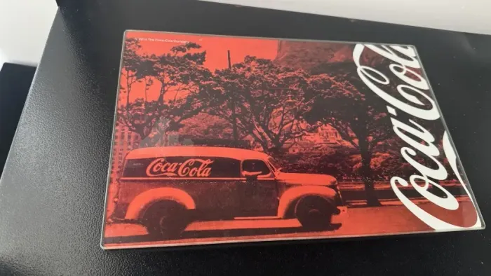 Tábua de corte de vidro Coca-Cola Home Collection 20x30 nova