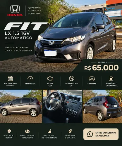 Honda Fit LX 1.5 Flexone 16V 5P Aut. 2016