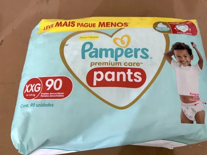Fralda Pampers Premium Care Pants XXG 90 Unidades - Nova