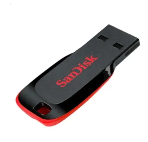 Pendrive SanDisk Cruzer Blade 64GB 2.0 preto e vermelho