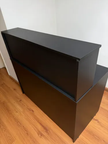 Balcão recepção preto