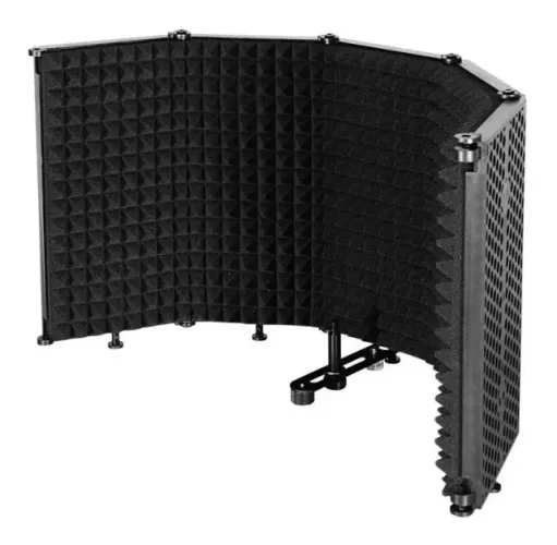 Vocal Boot Difusor Acústico Arcano C/ 5 Painéis Dobráveis + pop filter