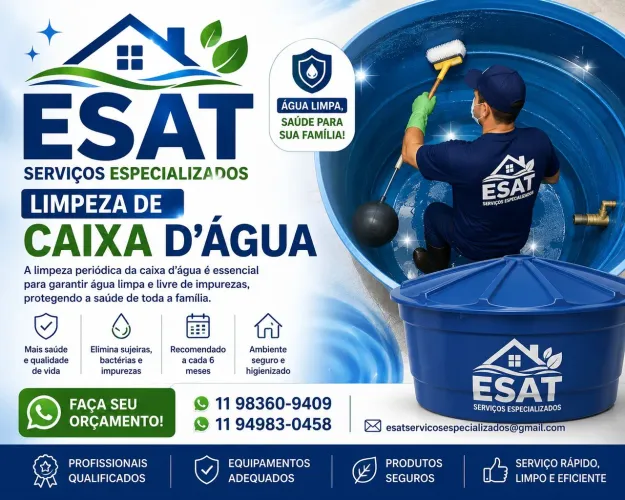 Limpeza de caixa d'água 