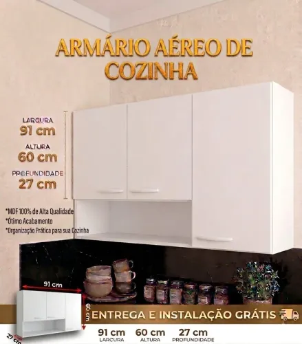 Armário de cozinha aéreo 