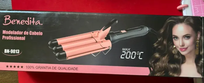 Triondas Modelador de Cachos 25mm Prancha Profissional Bivolt Turmalina Cerâmica Ondas Pe