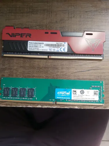 Memórias RAM 8 GB DDR4 2666 MHz