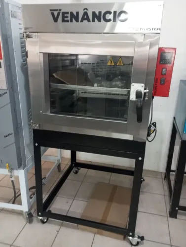NZ. Forno turbo Twister inox 5 assadeiras GÁS Venâncio