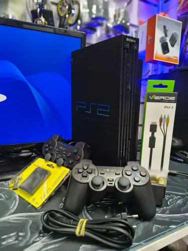 Vendo Ps2 Fat com 80 Jogos e 2 controles promoção