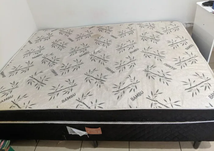 cama box casal (colchão + base)