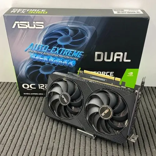RTX 3060 12GB Asus OC - Novíssima, com caixa - Até 12x