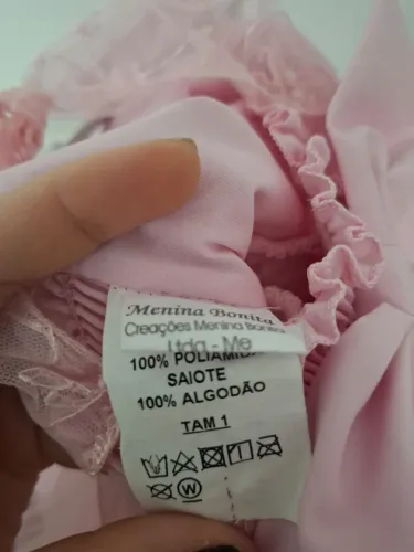 Vestido rosa 1 aninho