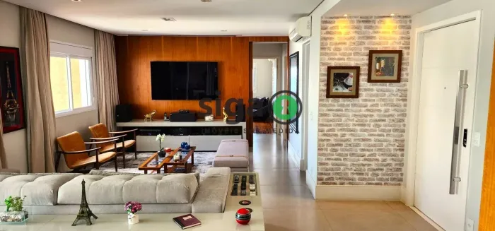 Campo Belo 161m² alto padrão com 3 suítes varanda gourmet e quadra de tênis no condomínio