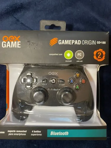 Controle Bluetooth OEX Gamepad Origin GD100 para PC e Android