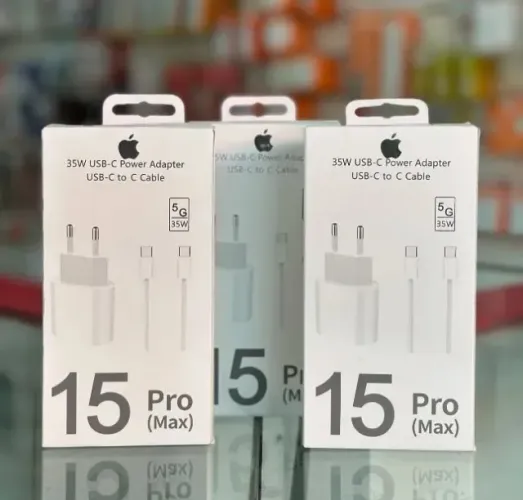 Carregador de Iphone rápido 35W completo - Fonte + Cabo