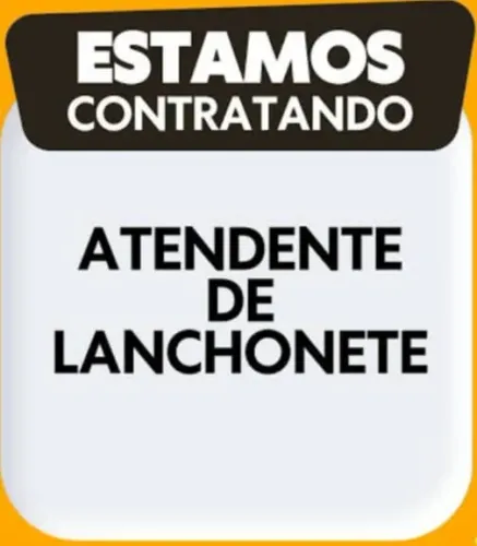 ATENDENTE DE LANCHONETE
