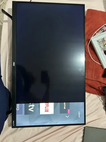 Smart TV AOC 32? Roku TV + Controle e Antena (Para Peças ou Conserto)