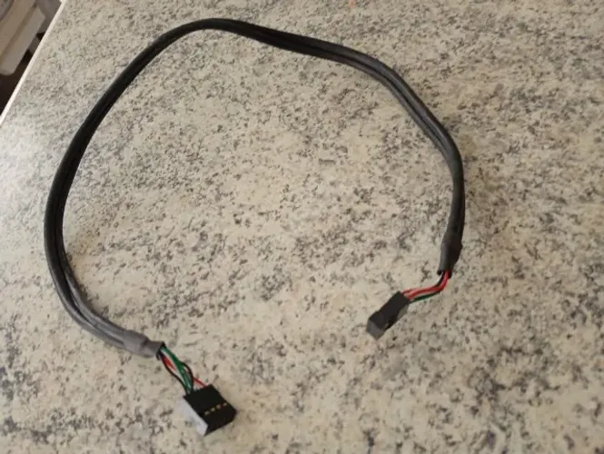 Cabo Extensor Usb 9 Pinos Femea 9 pinos 50cm Adaptador Usb para Pc