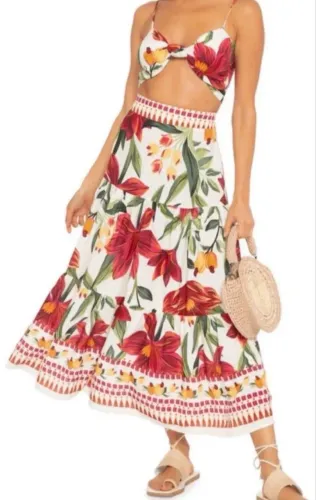 Conjunto Farm Floral Padang - tamanho M