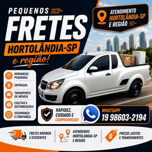 Pequenos fretes, mudança e carretos