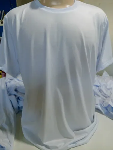 camisa branca 100% poliester