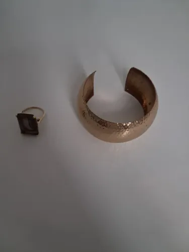 Conjunto bracelete e anel