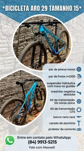 BICICLETA ARO 29 TAMANHO 15