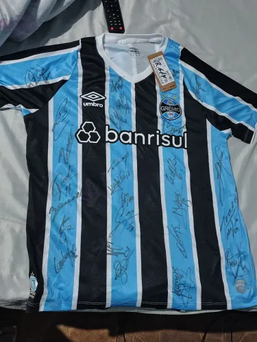 Camisa do Grêmio original Autografada elenco 2025