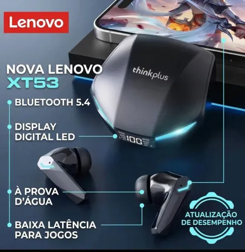 Fone bluetooth Lenovo top