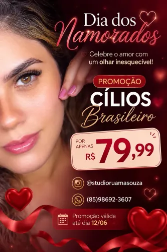 Cílios brasileiro promoção