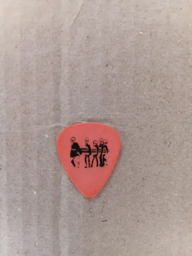 Palheta do guitarrista Billie Joe Armstrong da banda Green Day