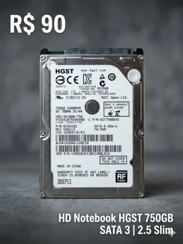HD notebook HGST 750 GB