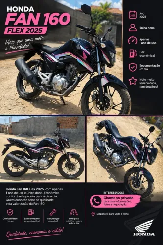 FAN Flex 160- 2025 (1 ano de uso- única dona)