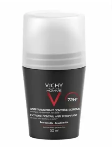 Desodorante Homme Roll-on Antitranspirante 72h 50ml Vichy
