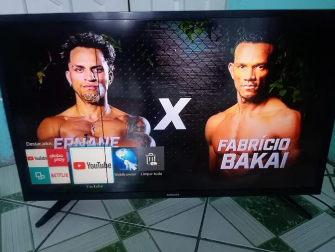 TV. Samsung. Smart. 32. Polegadas. Com. Controle. Leia