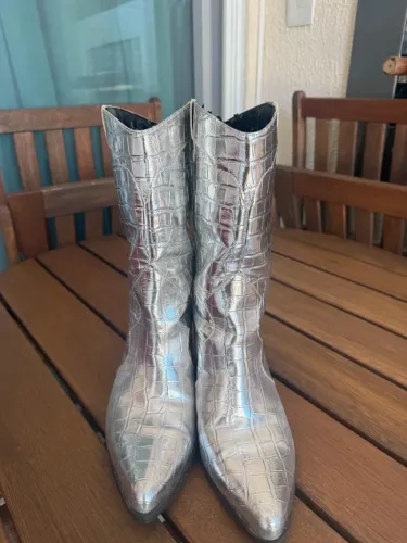 Bota western prata