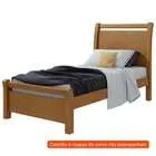 Cama Solteiro Reali Madeira MDF Premium