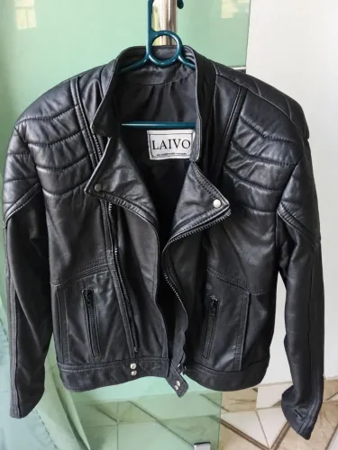 Jaqueta de Couro Legítimo Marca Laivo