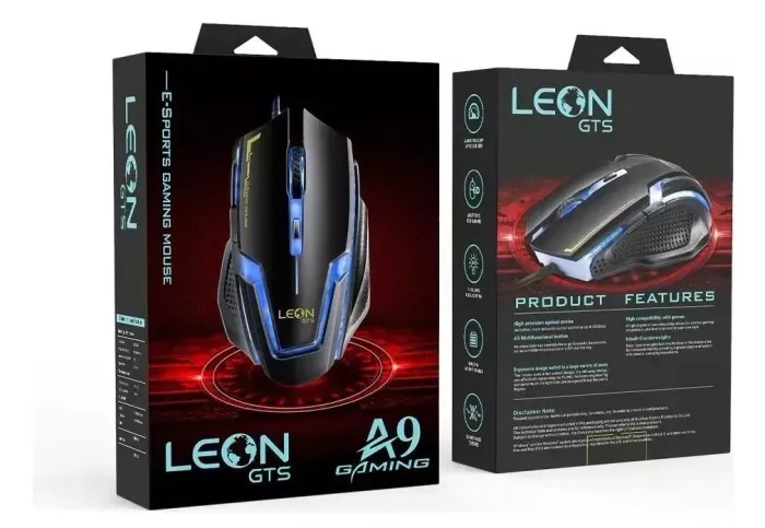 Mouse Gamer RGB LEON GTS A9