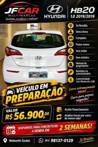 Hyundai HB20 Comf./c.plus/c.style 1.0 Flex 12V 2019