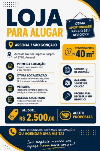 Loja na beira da rua.