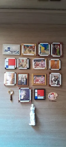 Zuru Mini Brands Create Masterpieces- Kit com Quadros, estátua e acessórios