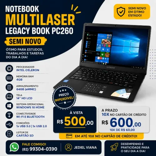 notebook Multilaser legacy