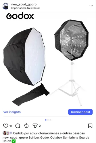 Softbox Godox Octabox  95cm Sombrinha Guarda Chuva