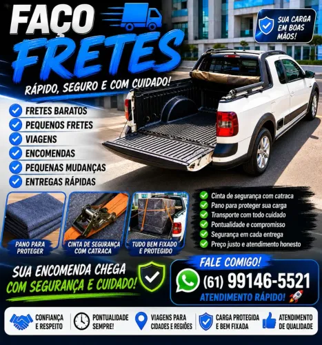 Frete de saveiro 24 hrs