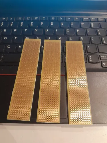 Kit com 3 Placas Padrão Tipo Trilha 2,8 X 12,9 cm