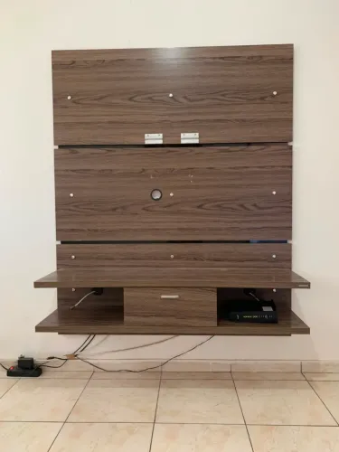 Rack Painel Marrom