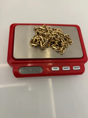 Corrente de Ouro Maciço Cartier Quinado 18k 75 Gramas