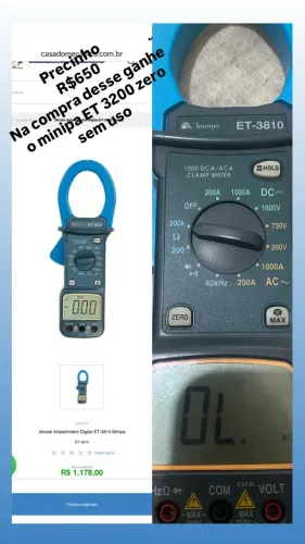 Amperímetros digitais
