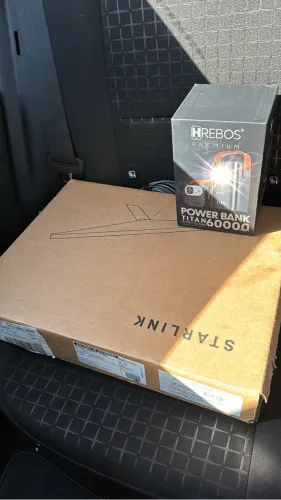 STARLINK com kit powerbank e cabo
