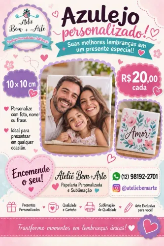 Azulejo 10x10 personalizado